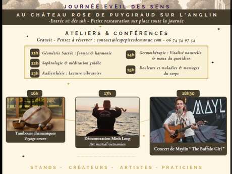 Saint Pierre de Maillé - Château de Puygiraud - 8 MAI - Découverte de Pratiques Corps et Esprit