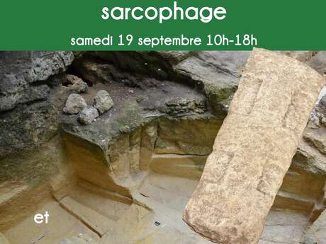 Journées Européennes du Patrimoine - Démonstration de taille de sarcophage mérovingien