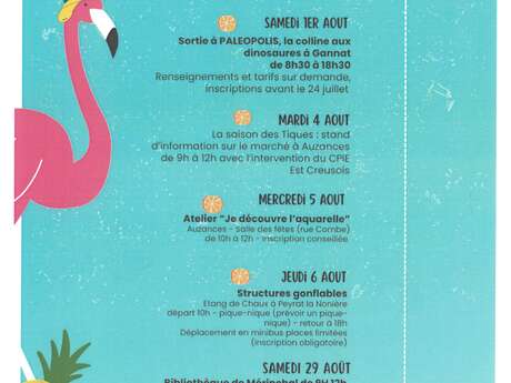 AGIR : Animation de l'été en famille JUILLET