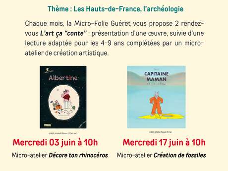 L'art ça conte Albertine et micro-atelier rhinocéros