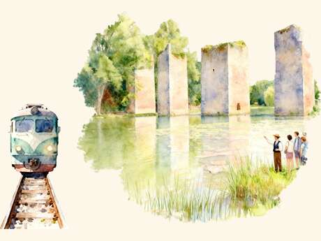 Les Échappées Ferroviaires en Sud Vienne Poitou - Visite de Lussac-les-Châteaux au départ de Montmorillon