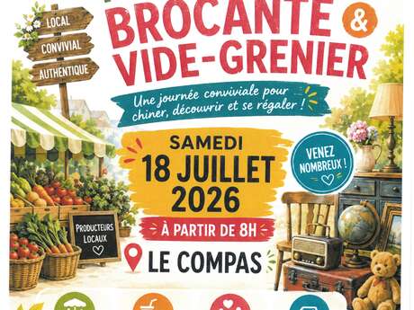 Marché de producteurs, brocante et vide-greniers