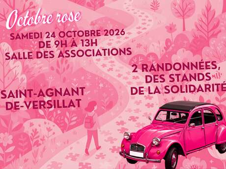 Marcher pour Octobre rose à Saint-Agnant -de-Versillat