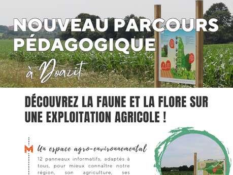 Parcours pédagogique : découvrez le faune et la flore sur une exploitation agricole