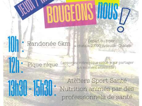 JOURNEE BOUGEONS NOUS ! Au profit de la Croix Rouge