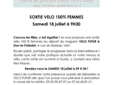 Sortie vélo 100% femme