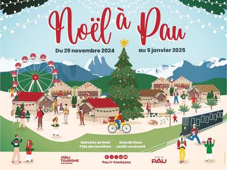 Animations de Noël à Pau: Les balades en petit train du père Noël