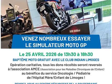 Baptème moto avec simulateur - opération caritative
