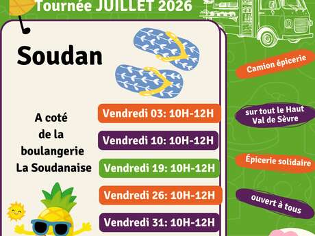 Tournée de l'Epicerie du Val à Soudan