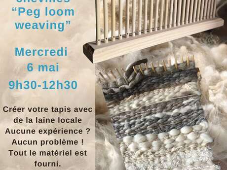 Tissage de la laine sur métier à chevilles