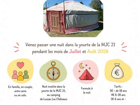 Nuit insolite dans une yourte