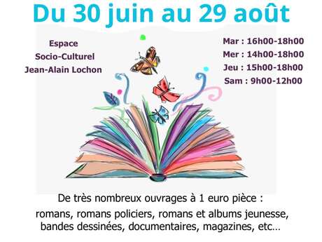 Grande vente de livres d'occasion sortis des collections