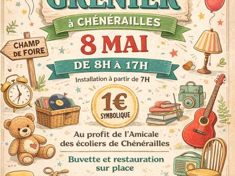 Vide-grenier à Chénérailles