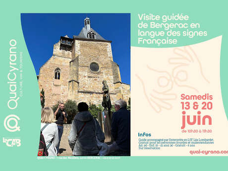 Visite patrimoine de Bergerac en LSF