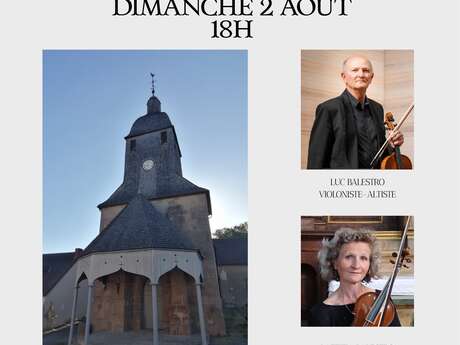 Concert dans l'église de Moutier Malcard Telemann, Bach, Mozart...