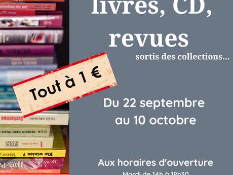 Vente de livres, Cd, revues sortis des collections
