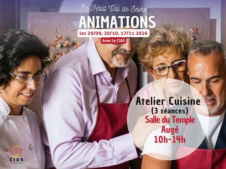 ANIMATIONS + de 60 ans : Atelier culinaire + repas