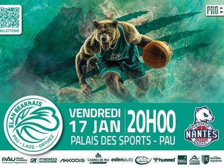 Basket Championnat ProB - Elan Béarnais Pau Lacq Orthez Vs Nantes