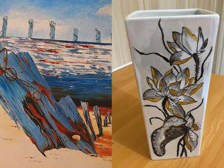 Exposition de peintures et peintures sur porcelaine