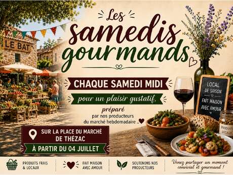 Les samedis gourmands du marché de Thézac
