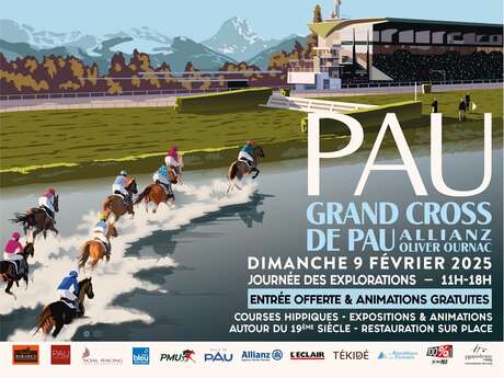 Courses à l'hippodrome de Pau - Grand Cross