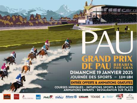 Courses à l'hippodrome de Pau - Grand Prix de Pau Biraben Foie Gras