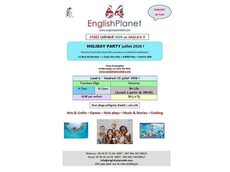 English Planet - Stage anglais "Holiday party"