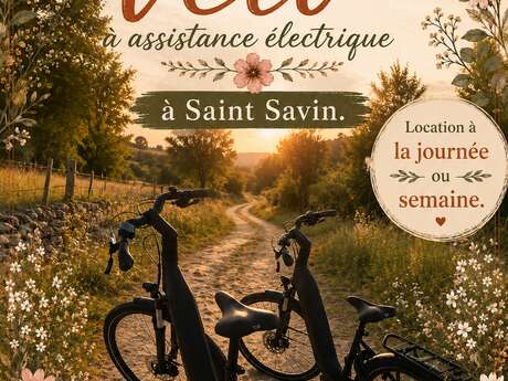 Location de vélos électriques et réparation de vélos à Saint-Savin