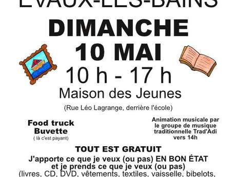 Marché gratuit gratiféria de printemps