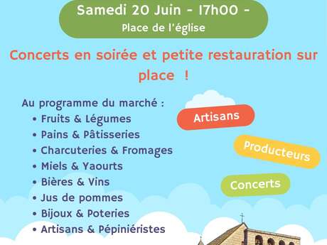 Marché de producteurs locaux - Fête de la musique