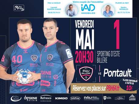 Handball:  Pau Billère Handball Vs Pontault