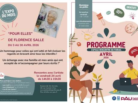 Programme de l'Espace de rencontre du Foirail - Avril 2026