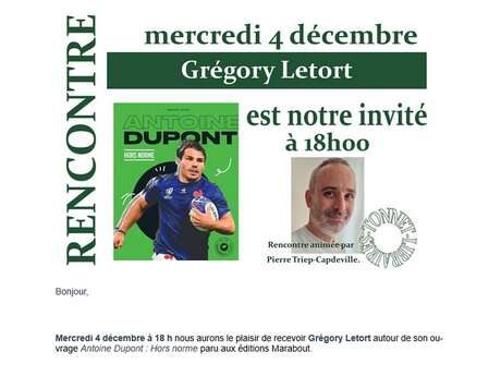 Tonnet: Rencontre avec Gregory Letort