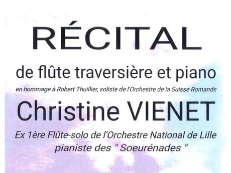 Récital flûte traversière et piano - Christine Vienet