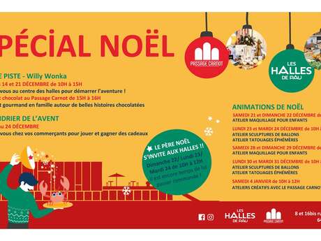 Animations de Noël aux Halles : Ateliers scupltures