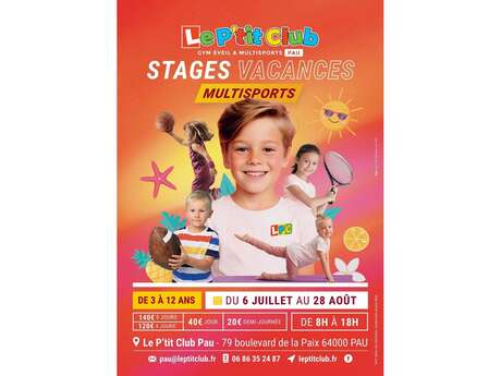 Stages multisports enfants "Le P'tit Club"