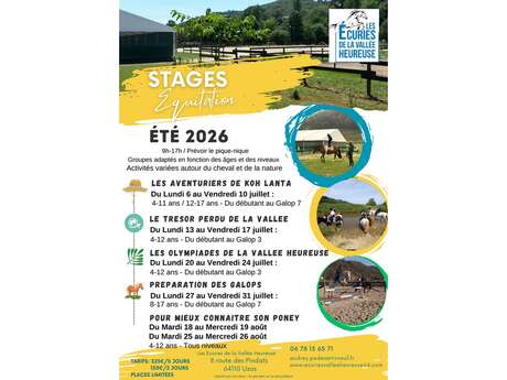 Stage Equitation Eté 2026