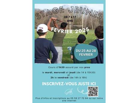 Stage Jeunes de vacances au Golf Compact