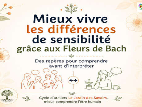 Atelier "Intégrez votre sensibilité avec les Fleurs de Bach®"