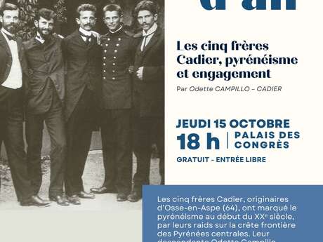 Conférence Appel d'Air "Les cinq frères Cadier, pyrénéisme et engagement"