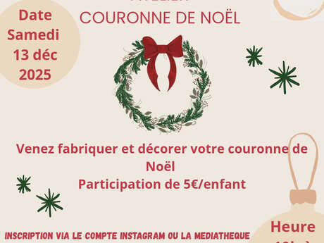 Atelier couronnes de Noël