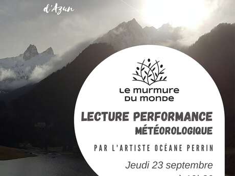 Lecture performance avec l’artiste Océane Perrin Lecture performance avec l’artiste Océane Perrin