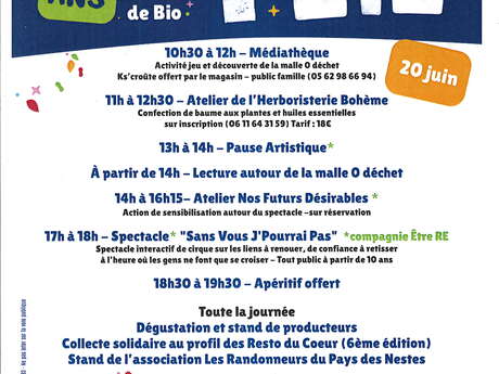 La grande fête : 40 ans de la Biocoop