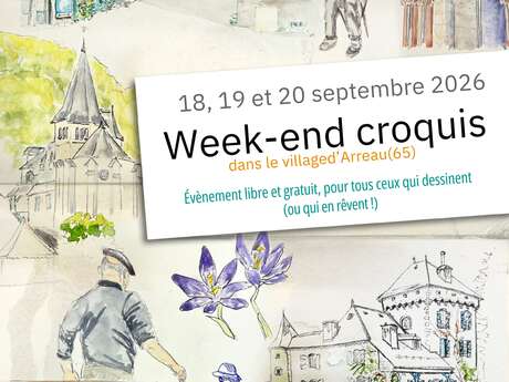 Week-end Croquis : Urban Sketching Arreau