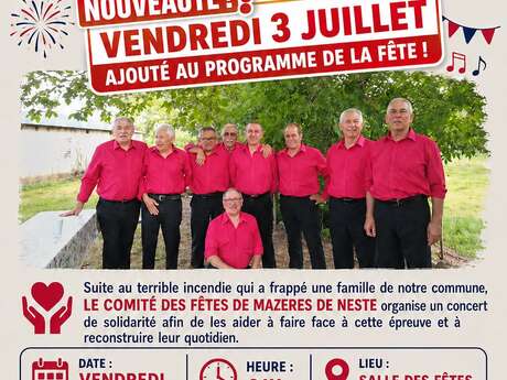 TOUS SOLIDAIRES ! CONCERT CARITATIF LES COPAINS D ABORD