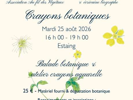 Balade botanique & atelier crayons aquarelle