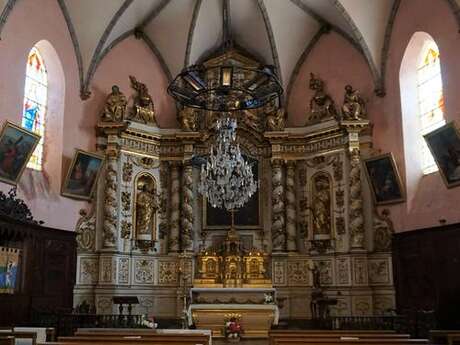 Visite de l'église de Campan