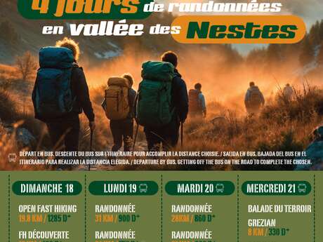 4 jours de randonnées en vallée des Nestes