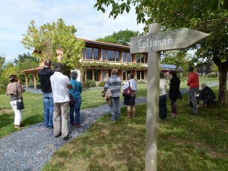 Visite de l'écocentre Pierre & Terre