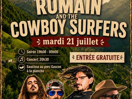 Concert Romain and the Cowboy surfers